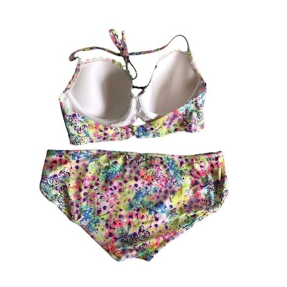 Victoria’s Secret Floral Two Piece Bikini 34C - Picture 3 of 9